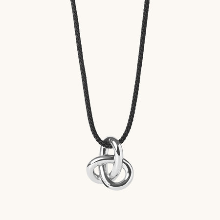 Amara Cord Necklace Silver